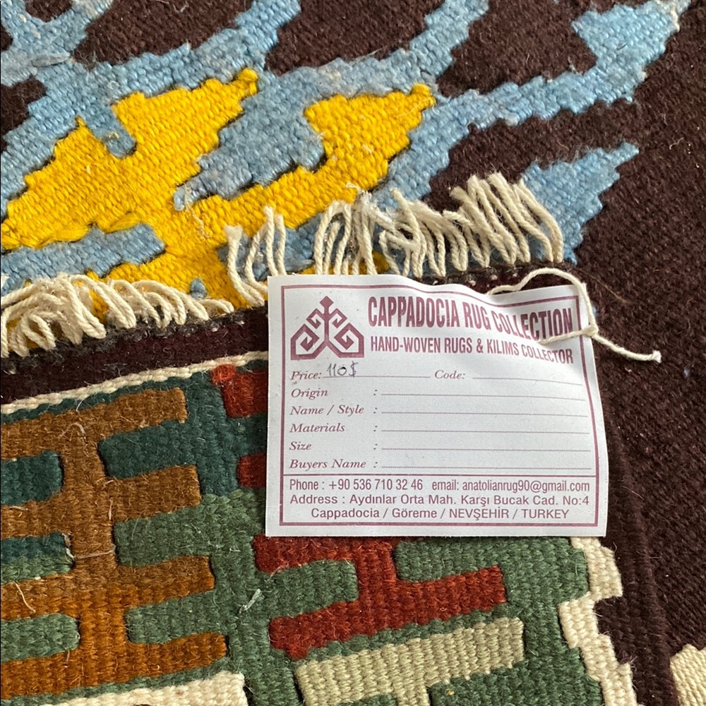 Handwoven Turkish Rug - Picture 2 of 2